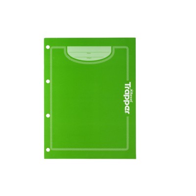 41158 CARTELLINA REXEL   TRAPPER 2 TASCHE VERDE