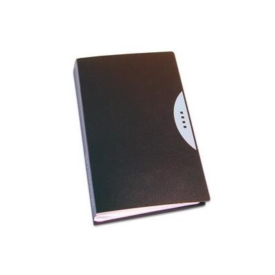 PORTABIGLIETTI VISITA 120 TASCHE NERO C/CUSTODIA