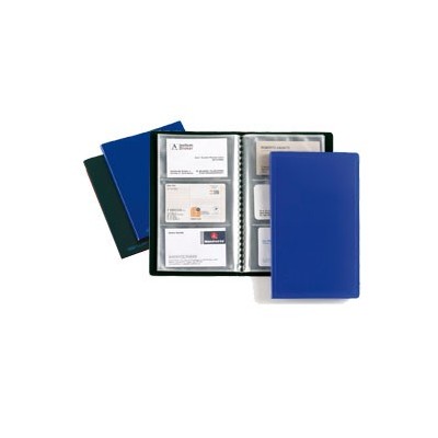 PORTABIGLIETTI VISITA 20 BUSTE A 3 TASCHE 12,5x20,5cm NERO FAVORIT