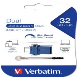 Verbatim USB Drive 3.0 Store  GO Dual Drive 3.0 / USB C 32GB