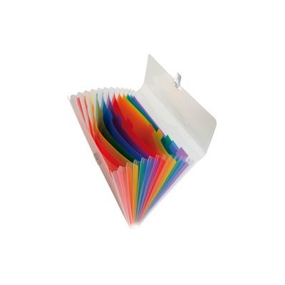 CLASSIFICATORE A 7 TASCHE 14x26cm IN PPL CRYSTAL