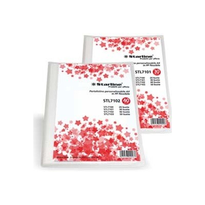 PORTALISTINI PERSONAL. 50 BUSTE IN PPL TRASPARENTE STARLINE