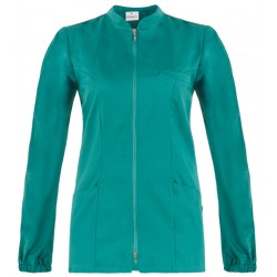 CASACCA ALICE VERDE C/ZIP100% COTONE TG.L