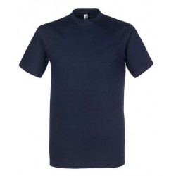 T-SHIRT KOS BLU COTONE   TG.L MANICA CORTA