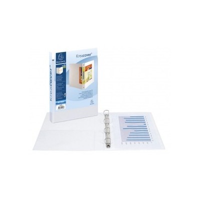 COPERTINA A4 PERSONALIZZABILE 30MM 4 ANEL. PPL BLU