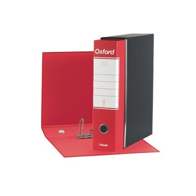 REGISTRATORE ROSSO Esselte Oxford G85 F.TO PROTOCLLO DORSO 8