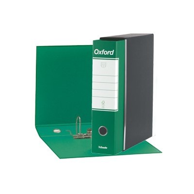 REGISTRATORE VERDE Esselte Oxford G85 F.TO PROTOCOLLO DORSO 8