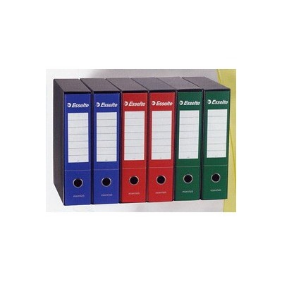 REGISTRATORE ESSENTIAL G75 BLU DORSO 8CM F.TO PROTOCOLLO