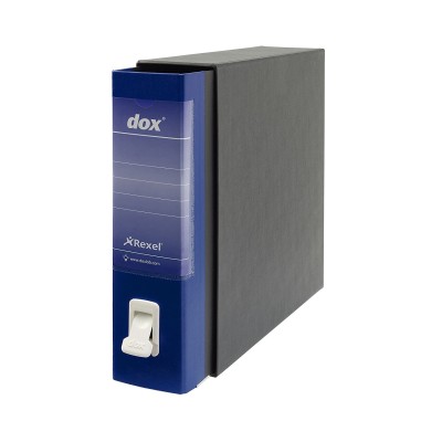 REGISTRATORE BLU Rexel dox 2 F.TO PROTOCOLLO DORSO 8