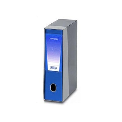 REGISTRATORE UNICO 06/5018 BLU METAL D.8 C/CUST.F.TO PROTOCOLLO