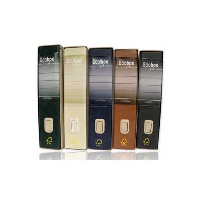 REGISTRATORE ECOBOX PLUS MARRONE SCURO DORSO 8CM F.TO PROTOCOLLO
