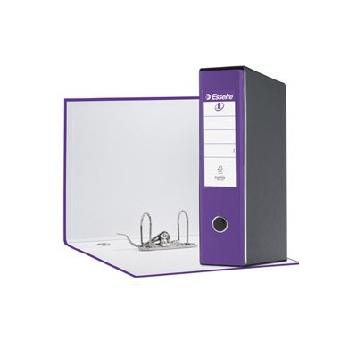REGISTRATORE EUROFILE G55 LILLA DORSO 8CM F.TO PROTOCOLLO
