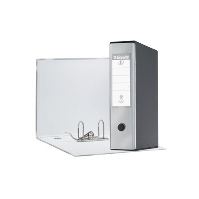 REGISTRATORE EUROFILE G55 GRIGIO METALLIZZATO DORSO 8CM F.TO PROTOCOLLO