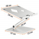 Supporto alza notebook Rise da 10 Durable
