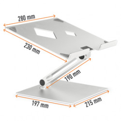 Supporto alza notebook Rise da 10 Durable