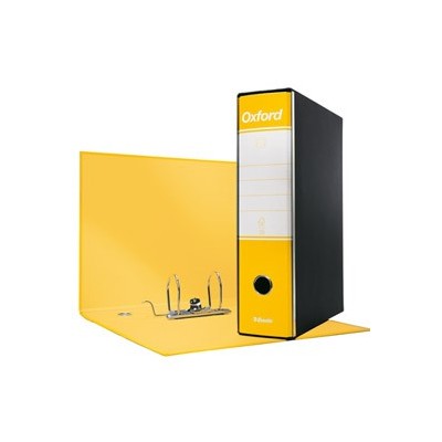 REGISTRATORE OXFORD G83 GIALLO DORSO 8CM F.TO COMMERCIALE