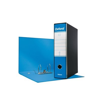 REGISTRATORE OXFORD G83 AZZURRO DORSO 8CM F.TO COMMERCIALE