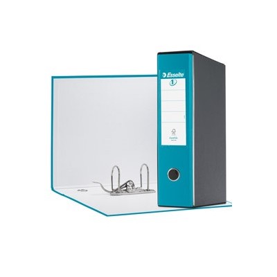 REGISTRATORE EUROFILE G53 TURCHESE DORSO 8CM F.TO COMMERCIALE