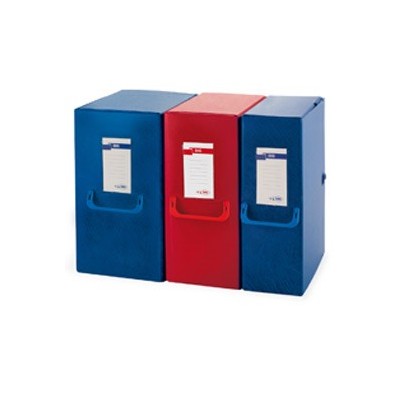 SCATOLA ARCHIVIO BIG 160 C/MANIGLIA ROSSO 25X35CM