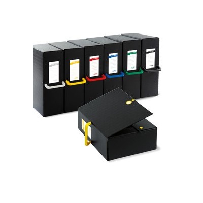 SCATOLA ARCHIVIO BIG NEXT 160 NERO/BIANCO 25X35CM - dorso 16cm