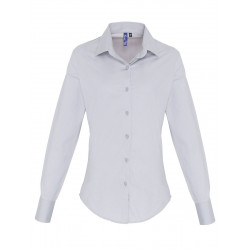 CAMICIA MANICA LUNGA TG.LDONNA COT/ELA SILVER