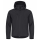 GIACCA CLASSIC SOFTSHELL NERA C/CAPPUCCIO TG.L
