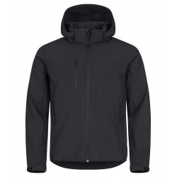 GIACCA CLASSIC SOFTSHELL NERA C/CAPPUCCIO TG.XL