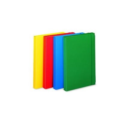 CARTELLINA PROGETTO 3 U140 VERDE C/ELASTICO 24X35 DORSO 3