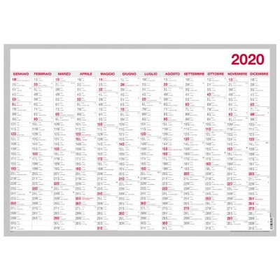 TABELLA COMMERCIALE ANNUALE UN ANNO 68X48CM