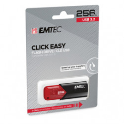 Emtec Memoria USB B110 USB3.2 Clickeasy 256GB rossa