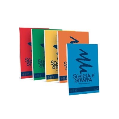 BLOCCO SCHIZZASTRAPPA bianco 15X21CM 150FG 50GR FAVINI