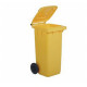 00538 BIDONE CARRELLATO  DIFFERENZ. 120LT. GIALLO