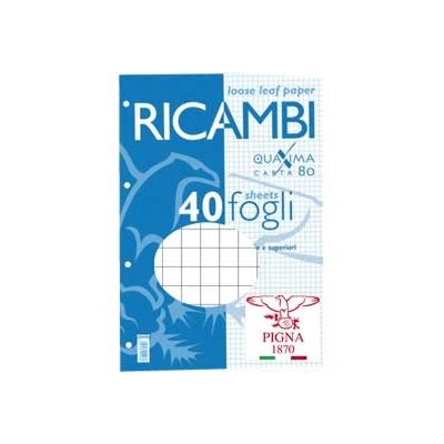 RICAMBI FORATI A5 5MM 80GR QUAXIMA 40FG 80GR PIGNA