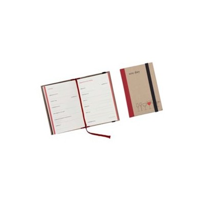 TACCUINO VINO 10,5X15,5CM BRONZO