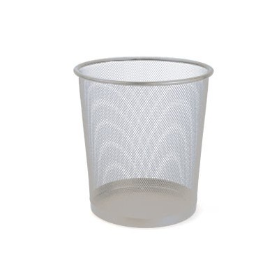 CESTINO GETTACARTE 12lt SILVER in metallo Titanium