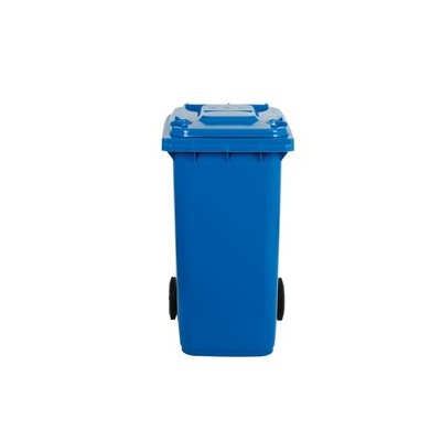 Bidone carrellato 240Lt blu per raccolta differenziata