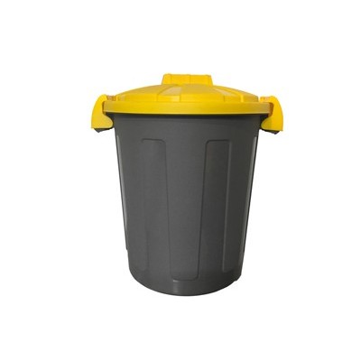 Contenitore portarifiuti Dusty 25Lt c/coperchio giallo