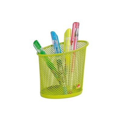 PORTAPENNE MESH VERDE IN RETE METALLICA ALBA
