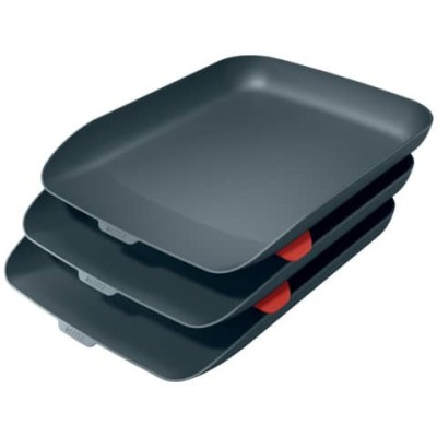 07937 P/CORRISPONDENZA   COSY SET 2 GRIGIO LEITZ