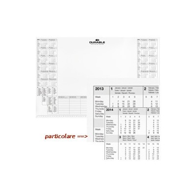RICAMBIO 25FG CON CALENDARIO BIANNUALE 57x41cm DURABLE