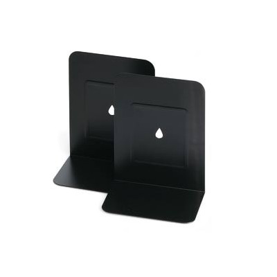 COPPIA REGGILIBRI IN METALLO NERO ART.088