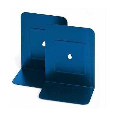 COPPIA 2 REGGILIBRI BLU  IN METALLO LEBEZ 088