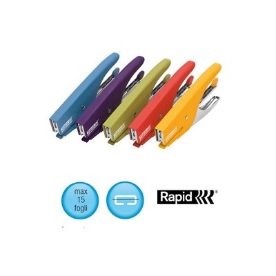 CUCITRICE A PINZA RAPID S51 SOFT GRIP VERDE