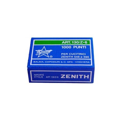 SCATOLA 1000 PUNTI ZENITH 130/Z6 (6/6) IN ACCIAIO ZINCATO