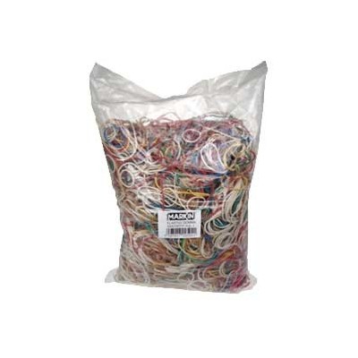ELASTICO GOMMA MISURE e COLORI ASSORTITI SACCO DA 1KG Markin