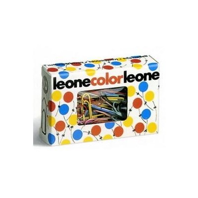 SCATOLA 50 FERMAGLI METALLO COLOR N.4 MM32 ANTIRUGGINE LEONE