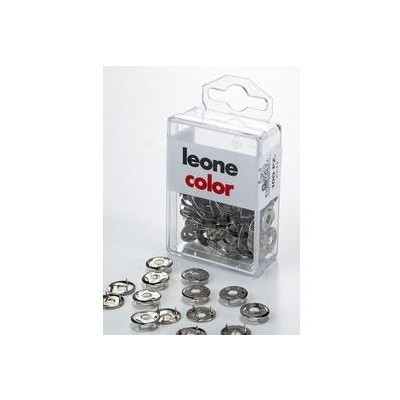 SCATOLA 100 PUNTINE 3 PUNTE TEMPERATE E NICHELATE LEONE COLOR