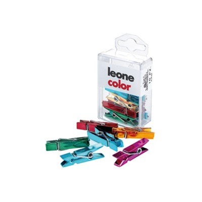 SCATOLA 10 MINI MOLLETTE COLORI METAL ASSORT.LEONE COLOR