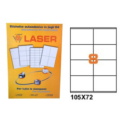 28012SC.100 FG A4 ETICHETTE LASER 105X72
