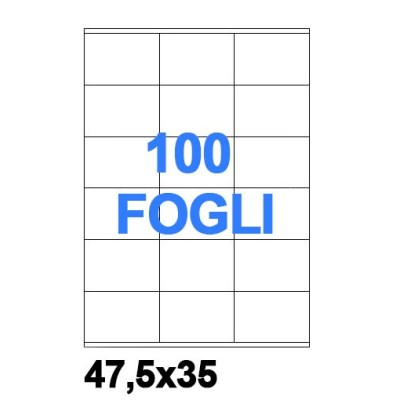 SC.100 FG ETICHETTE LASER 47,5 X 35    SE101608